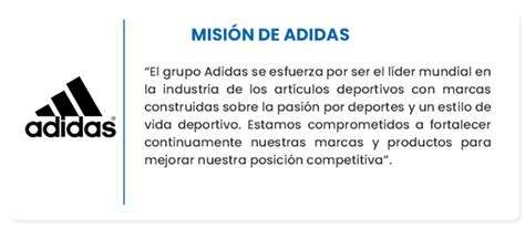 mision y vision de la empresa adidas|adidas en espanol.